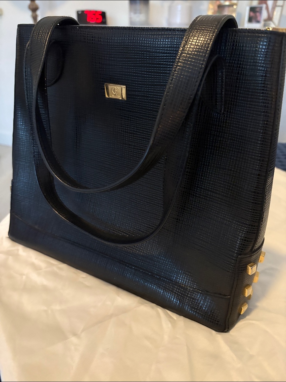 Vintage Geliler Designer Russian Handbag Black Never worn beautifully structured